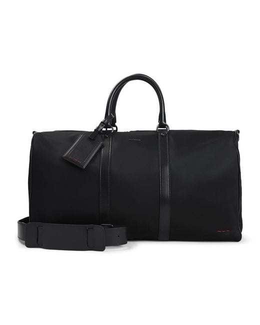 Kiton Black Polyamide Duffle Bag for men