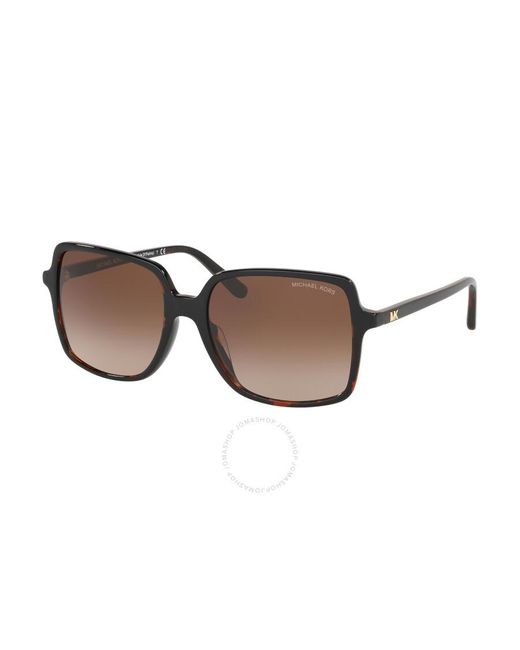 Michael Kors Isle Of Palms Brown Gradient Square Sunglasses Mk2098u 378113 56