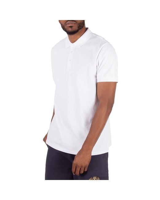 Bally White Short-Sleeved Cotton Polo Shirt, Size Xx-Large for men