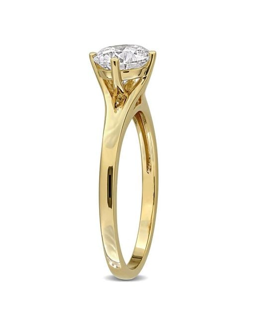 Created Forever Metallic 1Ct Tw Lab-Grown Diamond Solitaire Engagement Ring for men