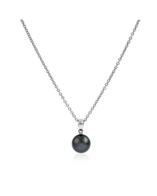 Mikimoto Metallic 9mm Black South Sea Pearl Pendant