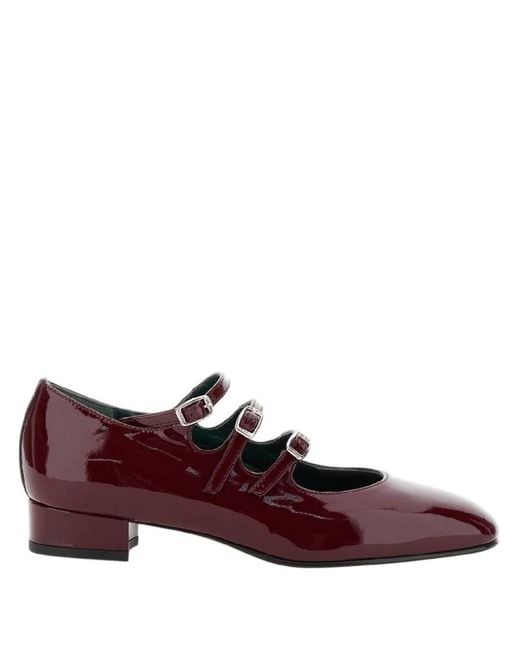 CAREL PARIS Purple Ariana Patent Leather Ballet Flats, Brand Size 35 Us
