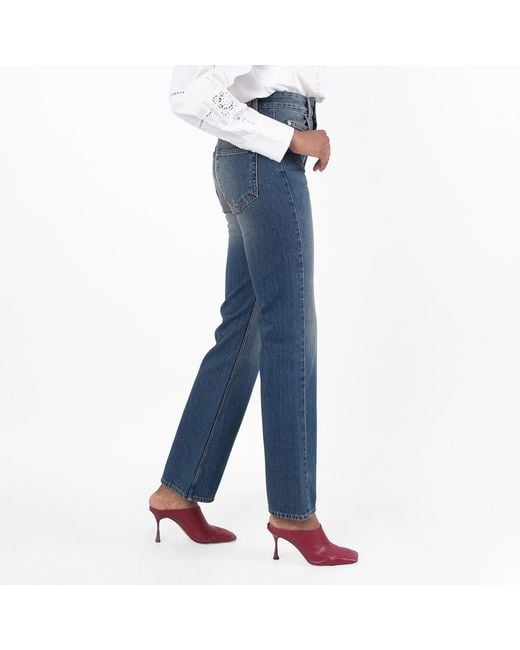 Isabel Marant Blue Isabel Marant Belvira High-Rise Bootcut Jeans, Brand Size 34 Us for men