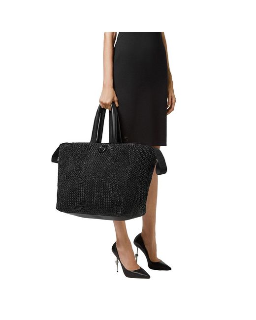 Philipp Plein Black Big Hobo Bag Iconic Plein