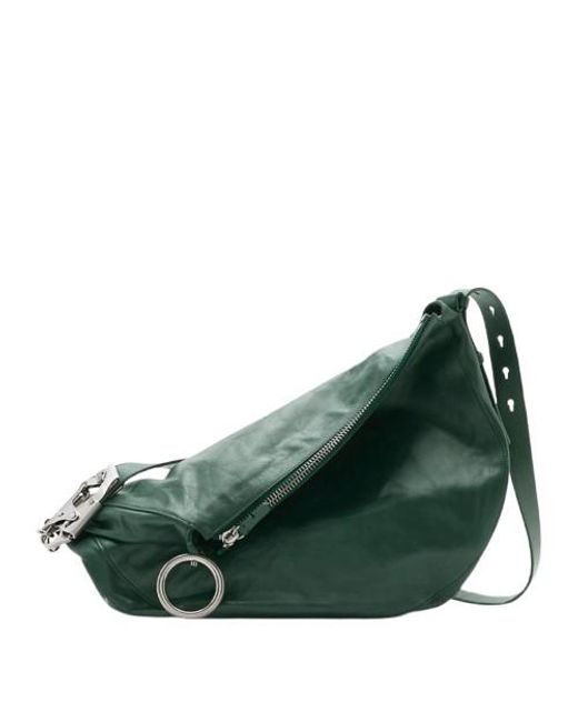Burberry Green Vine Knight Leather Tote Bag