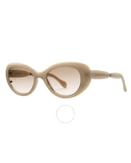Mr. Leight Natural Selma S Cinnamon Gradient Cat Eye Sunglasses Ml2023 Desa/cing 50