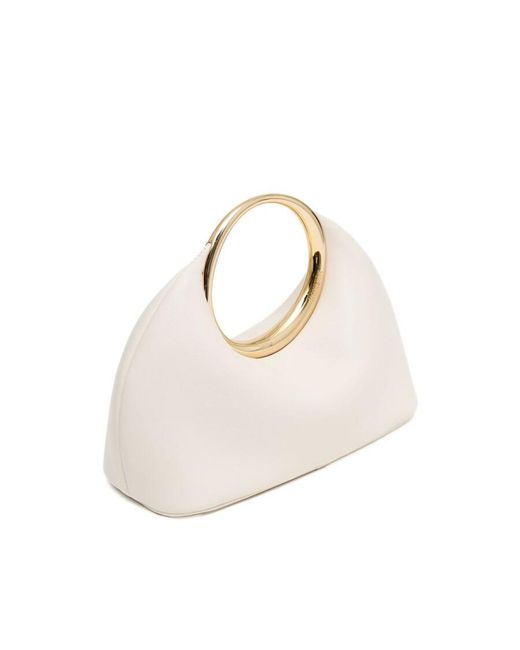Jacquemus White Le Petit Calino Leather Clutch