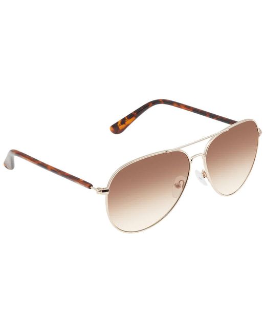 Calvin Klein Brown Gradient Pilot Sunglasses