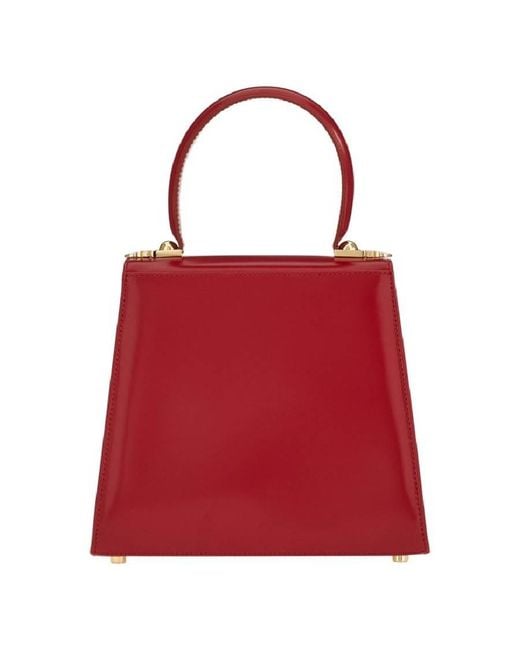 Ferragamo Red Small Iconic Top Handle Bag