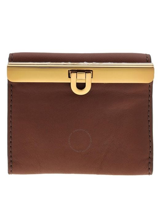 Fossil Brown Penrose Trifold Leather Wallet