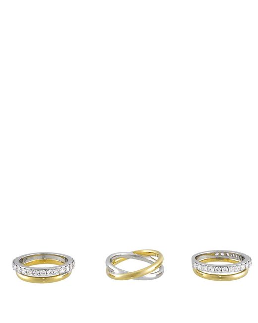 Swarovski Metallic Hyperbola Cocktail Ring