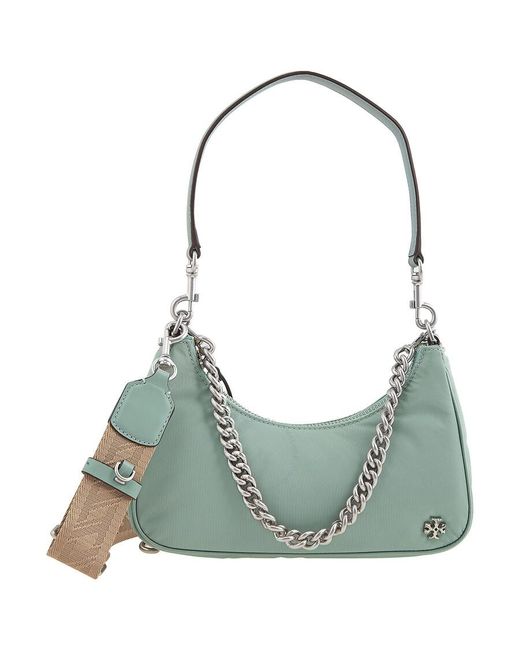 Tory Burch Green Celadon Small 151 Mercer Crescent Nylon Bag
