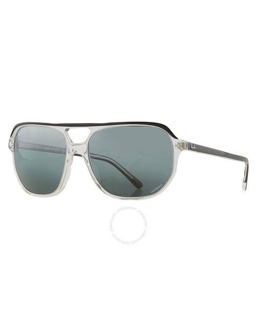 Ray-Ban Bill One Polarized Silver/blue Chromance Navigator Sunglasses Rb2205 1294g6 60