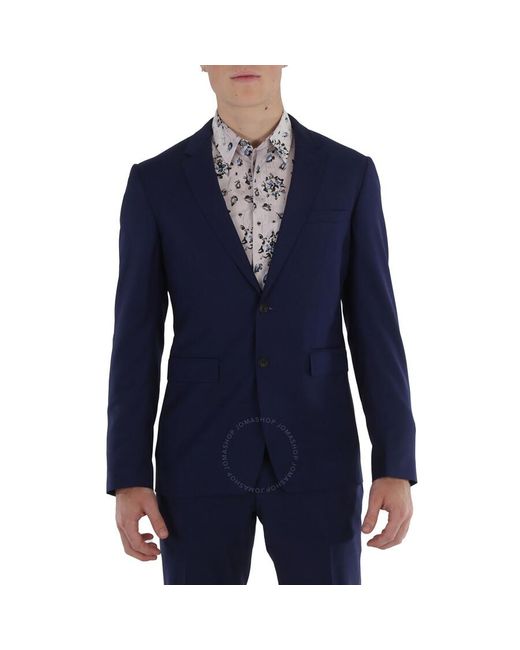 Burberry Blue Stirling Wool Suit for men