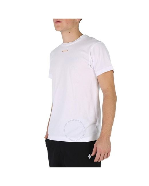 Maison Margiela White Patch Detail Cotton Jersey T-shirt for men