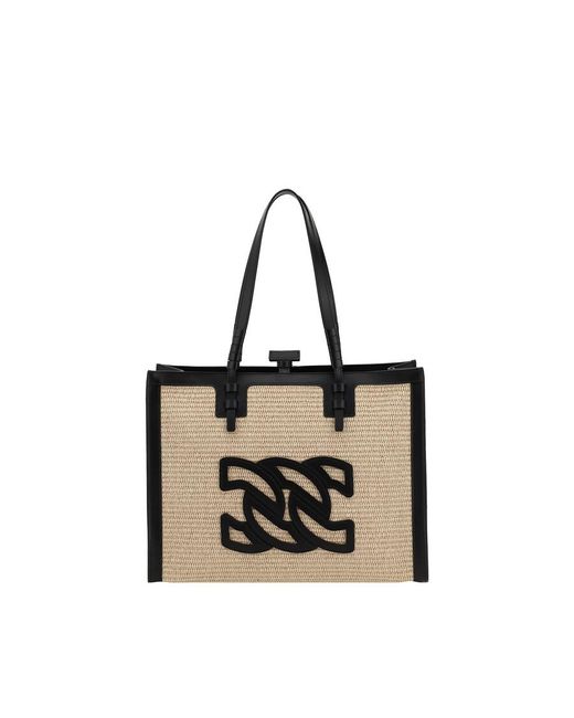 Casadei Black Beaurivage Tote Bag