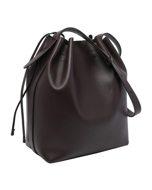 Aesther Ekme Black Marin Supple Large Bucket Bag