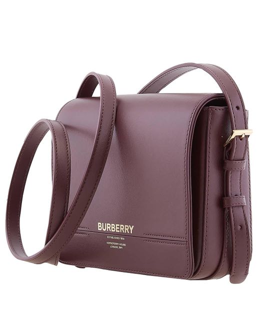 Burberry Brown Leather Small Grace Crossbody Bag
