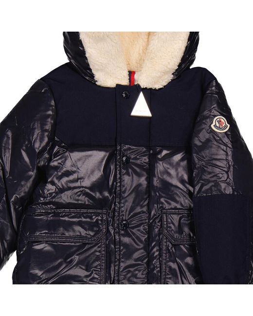 Moncler Blue Boys Navy Comil Down Puffer Jacket for men