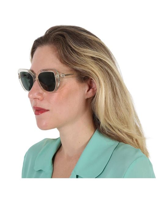 Tory Burch Green Miller 55mm Oversized Cat-eye Sunglasses