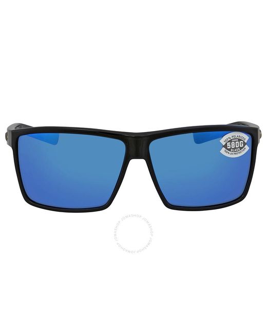 Costa Del Mar Rincon Blue Mirror Polarized Glass Sunglasses Rin 11 Obmglp 63 for men