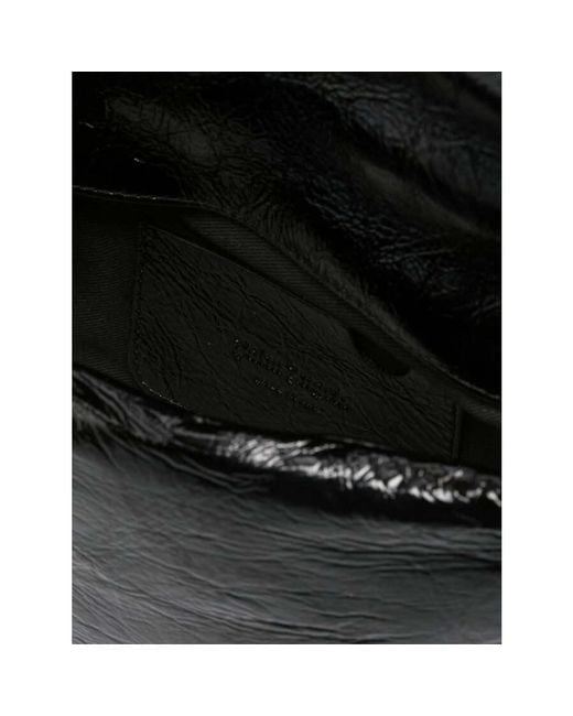 Palm Angels Black Soft Palm Bridge Logo Shoulder Bag