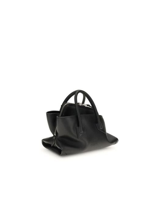 The Attico Black La Passeggiata Top Handle Bag