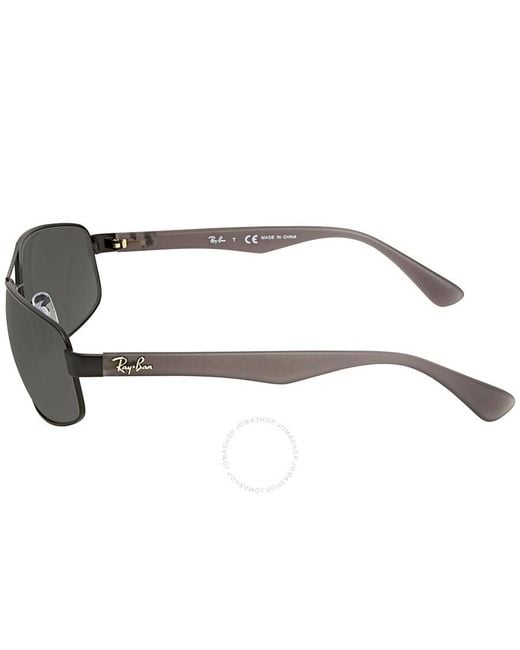 Ray-Ban Gray Grey Classic Rectangular Sunglasses Rb3445 006/11 for men