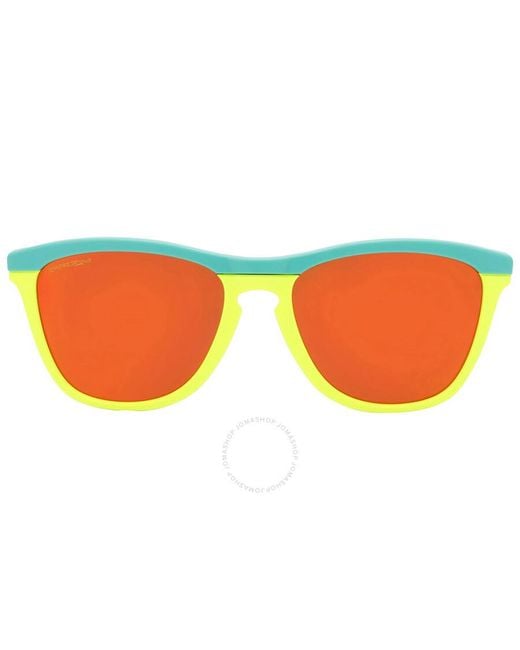Oakley Multicolor Frogskins Hybrid Prim Ruby Square Sunglasses Oo9289 928902 55 for men