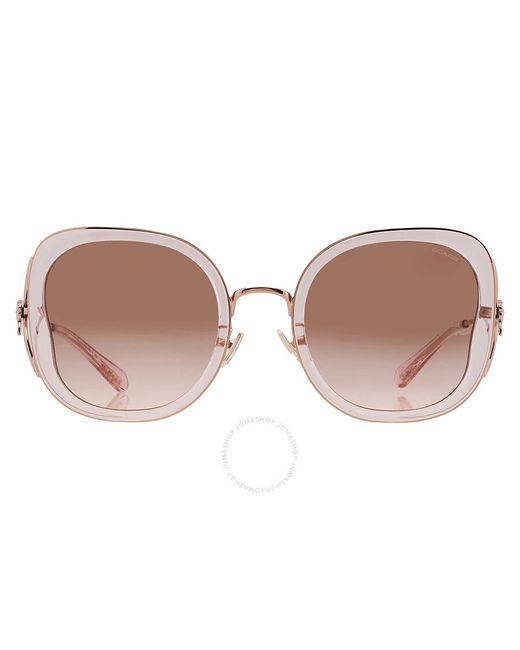COACH Black Brown Pink Gradient Butterfly Sunglasses Hc7153b 557511 54