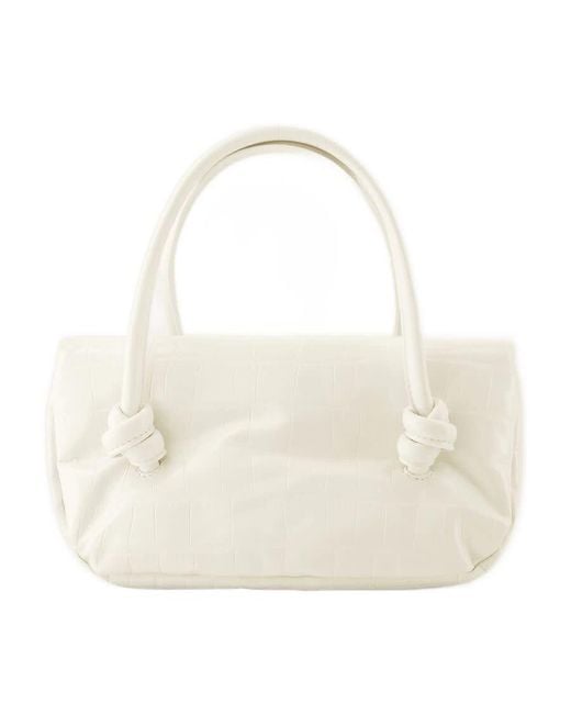 Jil Sander White Knot Shoulder Bag