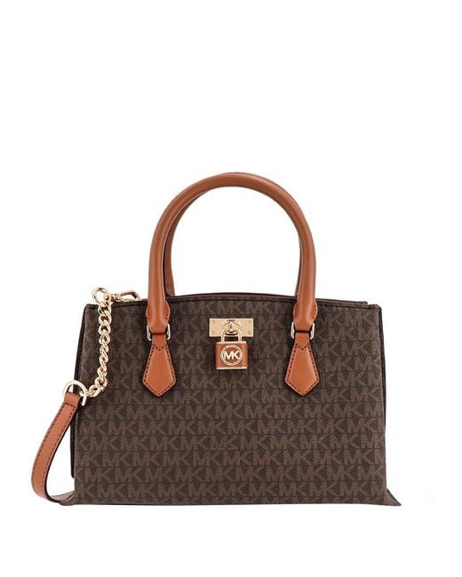Michael Kors Brown Ruby Small Logo Satchel