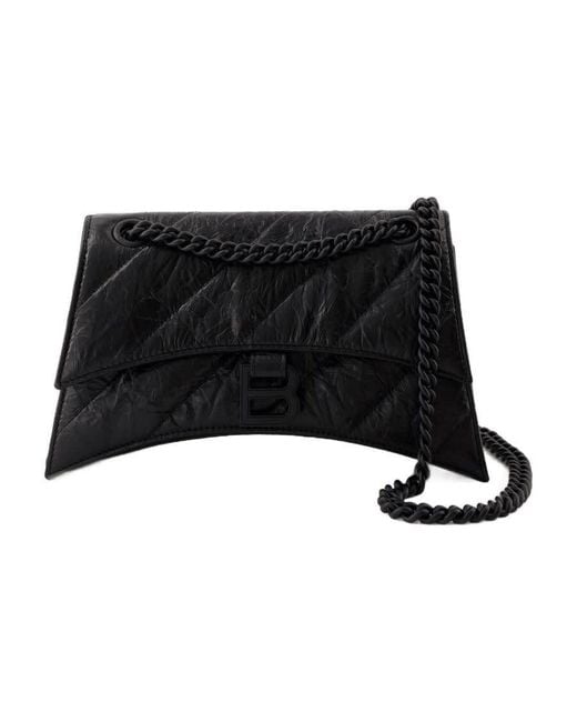 Balenciaga Black Crush Chain S Shoulder Bag