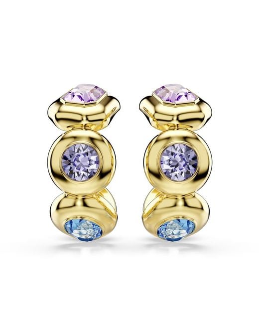 Swarovski Metallic Gema-Tone Plated Crystal Earrings