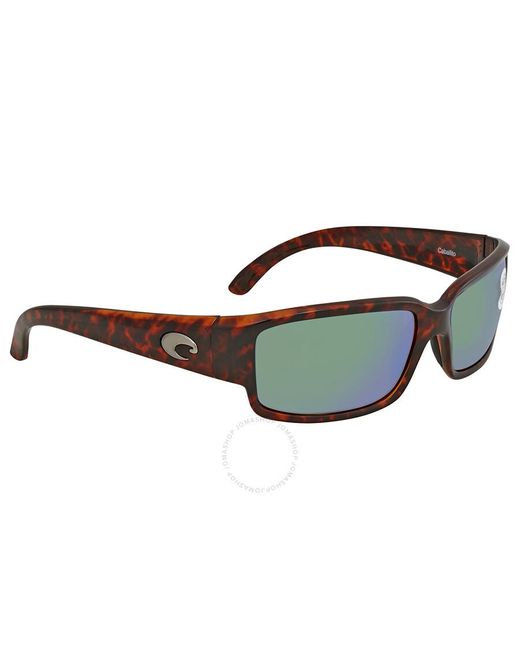 Costa Del Mar Blue Caballito Green Mirror Polarized Glass Sunglasses Cl 10 Ogmglp 59 for men
