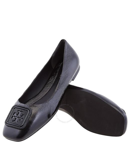 Tory Burch Black Georgia Ballet Flats