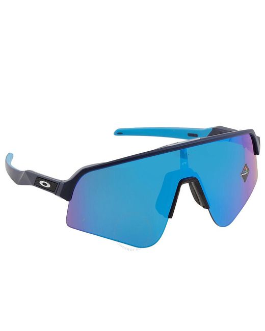 Oakley Blue Sutro Lite Sweep Prizm Sapphire Shield Sunglasses for men