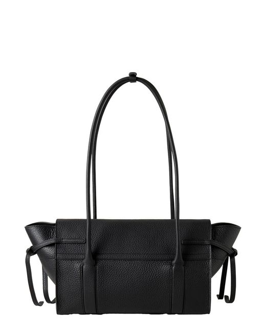 Mulberry Black Small Bayswater Shoulder Bag With Laminated Logo for men