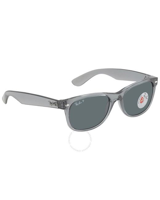 Ray-Ban New Wayfarer Classic Polarized Dark Blue Sunglasses