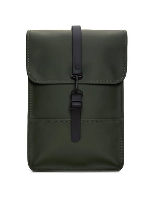Rains Green Waterproof Mini Backpack for men