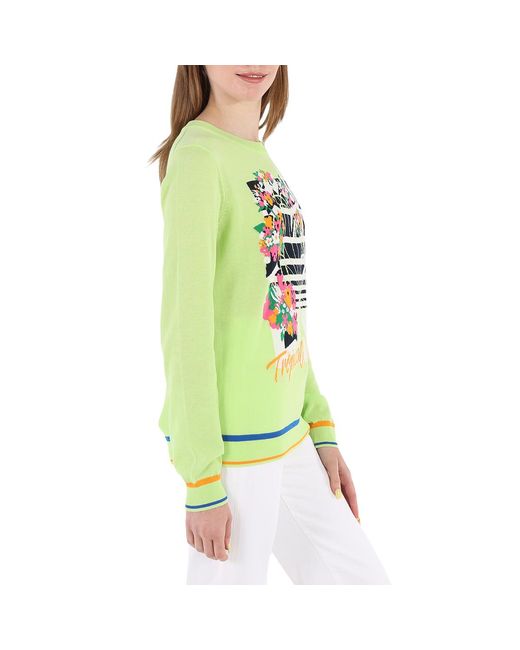 J.won Green J-Won Tropical Pullover