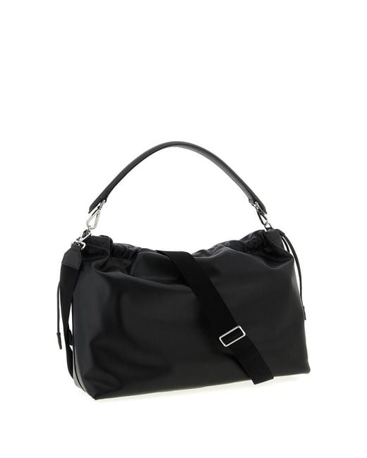 Fendi Black Flux Maxi Shoulder Bag