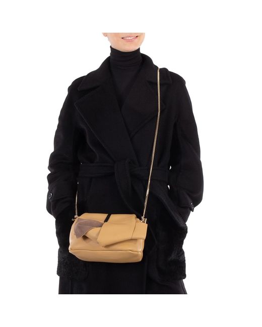 Chloé Brown Lacey Small Crossbody Bag With Chain