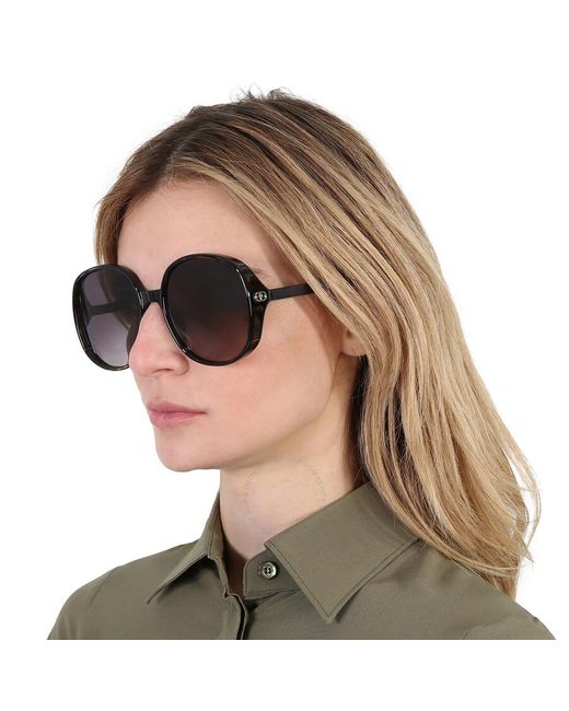 Dior Multicolor Gradient Smoke Oversized Sunglasses
