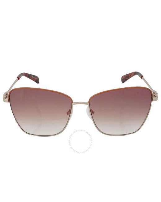 Longchamp Pink Light Brown Gradient Square Sunglasses Lo153s 737 59