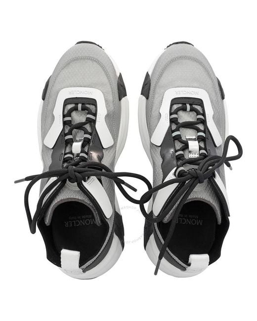 Moncler Gray Compassor Galaxis Lace-up Sneakers