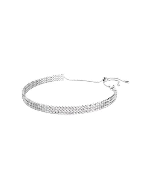Swarovski White Matrix Tennis Choker