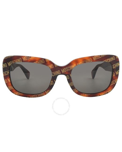 Moschino Brown Square Sunglasses Mos132/s 02vm/ir 53