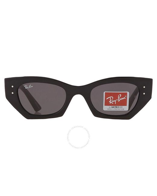 Ray-Ban Zena Bio Based Dark Grey Irregular Sunglasses Rb4430
