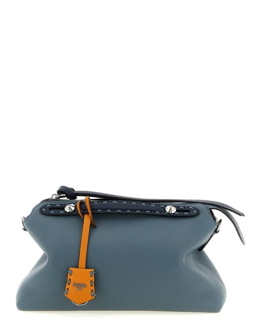 Fendi Blue By The Way Soft Selleria Medium Handbag